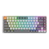 Tastiera meccanica REDRAGON K652GG-RGB-PRO con filo wireless Bluetooth grigio