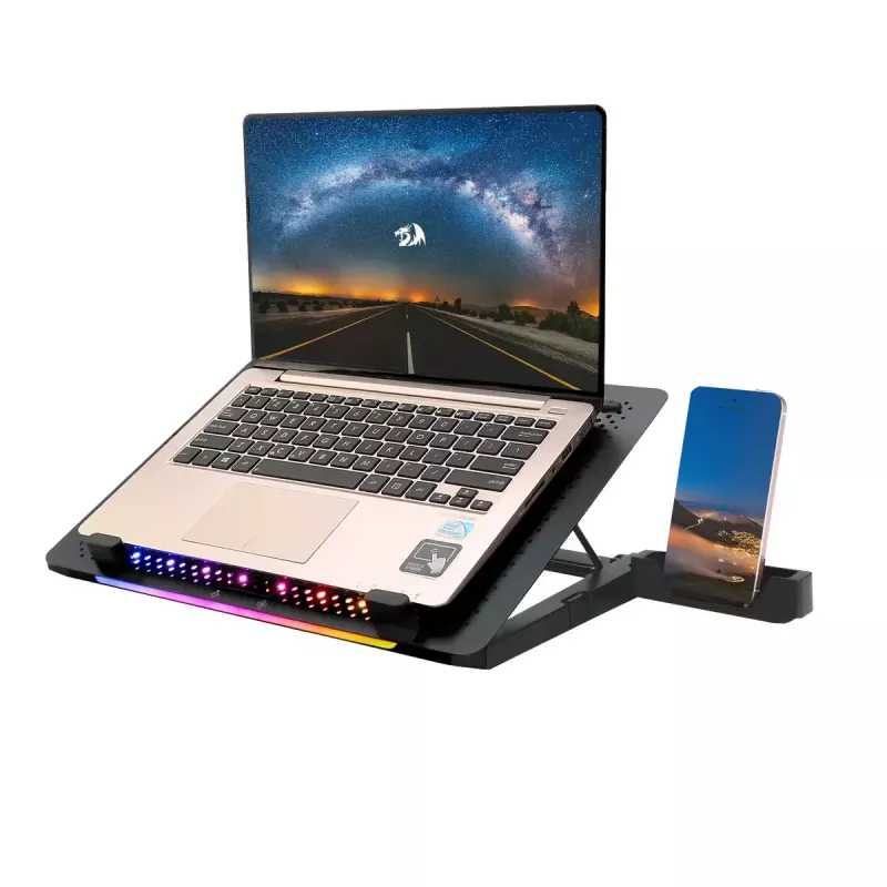 Base di raffreddamento per laptop REDRAGON GCP500 Ivy design ergonomico 5 ventole