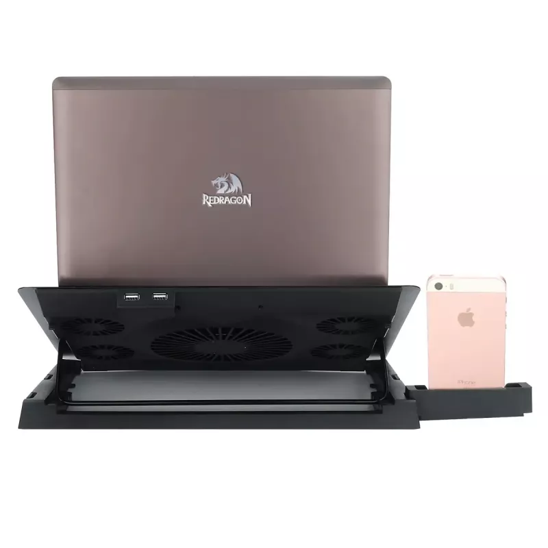 Base di raffreddamento per laptop REDRAGON GCP500 Ivy design ergonomico 5 ventole