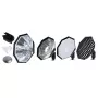 Kit Godox AD-S7 accessorio flash per studio fotografico 48 cm nero argento bianco