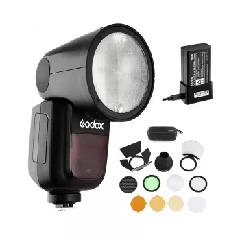 Flash compatto Godox V1-C nero tempo di ricarica 1,5 s 420 g