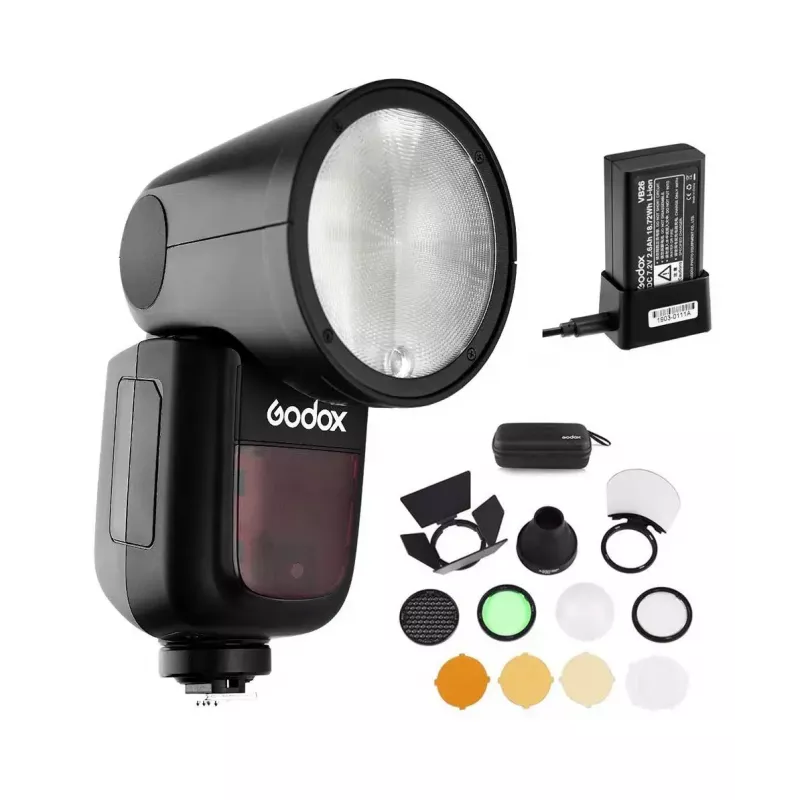Flash compatto Godox V1-C nero tempo di ricarica 1,5 s 420 g