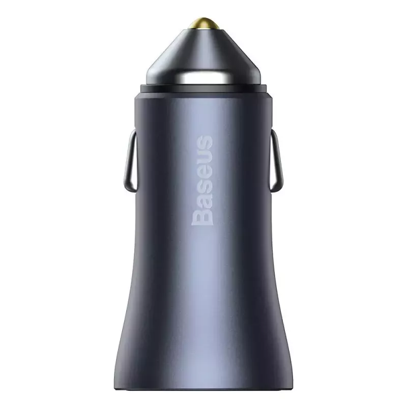 Caricabatterie auto Baseus TZCCJD-0G 40W grigio scuro — alimentatore USB per auto, uscita 40W