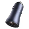 Caricabatterie auto Baseus TZCCJD-0G 40W grigio scuro — alimentatore USB per auto, uscita 40W