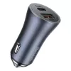Caricabatterie auto Baseus TZCCJD-0G 40W grigio scuro — alimentatore USB per auto, uscita 40W