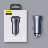 Caricabatterie auto Baseus TZCCJD-0G 40W grigio scuro — alimentatore USB per auto, uscita 40W