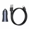Caricabatterie auto Baseus TZCCJD-0G 40W grigio scuro — alimentatore USB per auto, uscita 40W