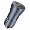 Caricabatterie auto Baseus TZCCJD-0G 40W grigio scuro — alimentatore USB per auto, uscita 40W