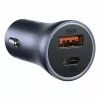 Caricabatterie auto Baseus TZCCJD-0G 40W grigio scuro — alimentatore USB per auto, uscita 40W