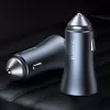 Caricabatterie auto Baseus TZCCJD-0G 40W grigio scuro — alimentatore USB per auto, uscita 40W