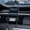 Supporto attivo Baseus Steel Cannon per cellulare nero argento