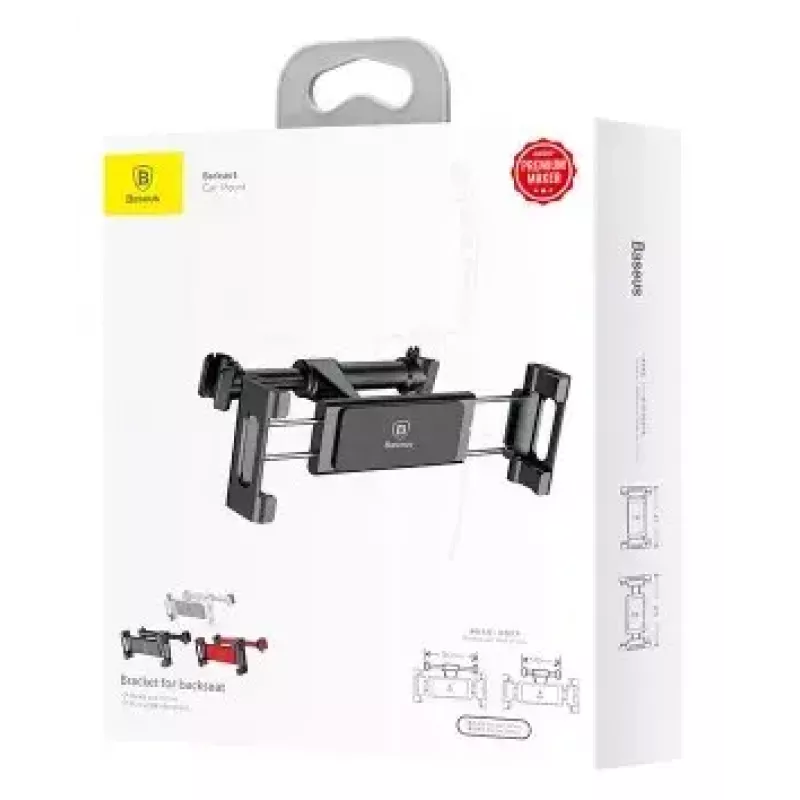 Baseus SUHZ-01 supporto per poggiatesta posteriore per tablet/smartphone 4,7-12,9 pollici, nero