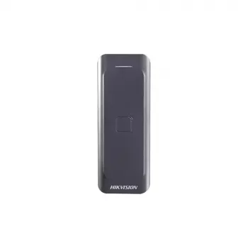Lettore controllo accessi Hikvision DS-K1802E, nero, DC 0–12 V, max 0,15 A, 115,9×43,3×17 mm