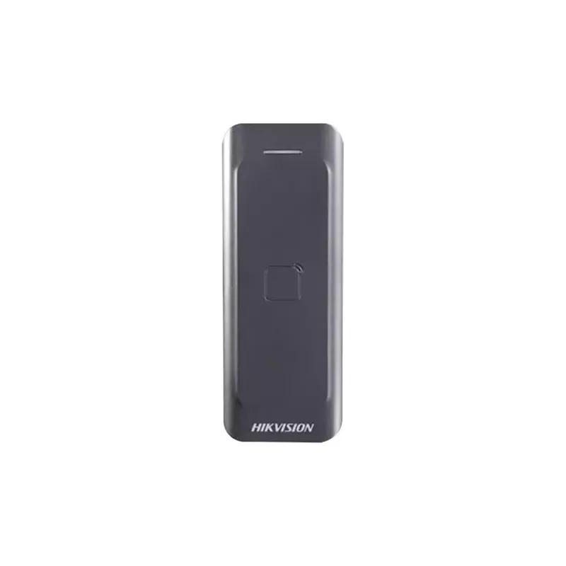 Lettore controllo accessi Hikvision DS-K1802E, nero, DC 0–12 V, max 0,15 A, 115,9×43,3×17 mm