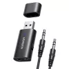 Adattatore audio Bluetooth UGREEN UGR1207BLK Bluetooth 5.1 con uscita AUX da 3,5 mm