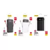 Powerbank Dudao K1Pro 20000 mAh 15 W con 4 cavi integrati, nero