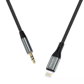 Cavo audio DUDAO Lightning - mini jack 3,5 mm, 1 m, grigio L11PRO
