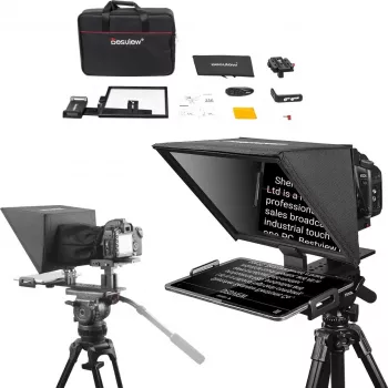 Teleprompter Desview T12 12 pollici regolabile in altezza teleprompter leggero