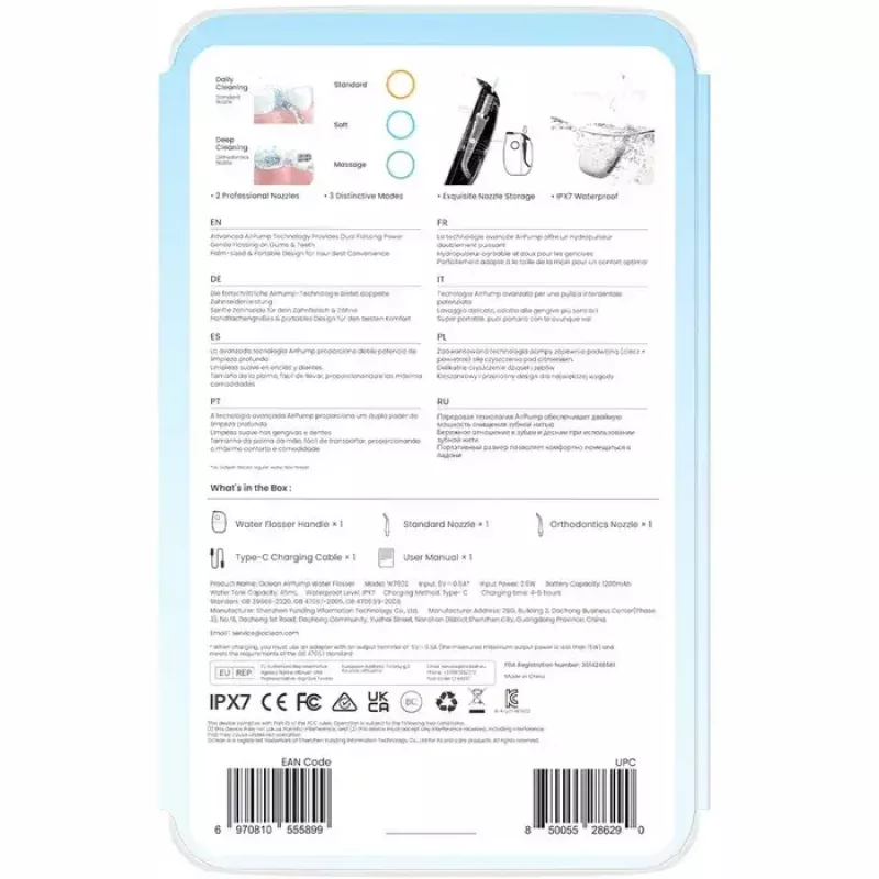 Idropulsore Oclean A10, grigio