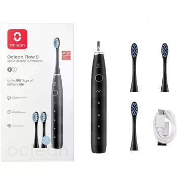 Spazzolino elettrico Oclean Flow S nero