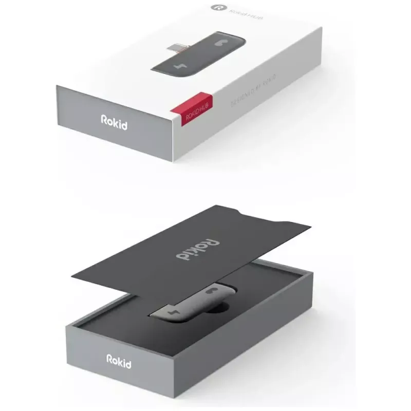 Adattatore USB-C Rokid UNB23010 – 2 porte USB-C, nero