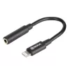 Cavo per cellulare BOYA BY-K3 nero 3,5 mm Lightning