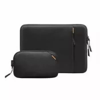 Kit sleeve Tomtoc TOM-A13-C12D per MacBook Pro/Air 13 pollici — nero
