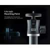 Treppiede a pavimento Dangbei 01.4A03-HWLDZJ-EU00 nero regolabile in altezza 100-900 mm