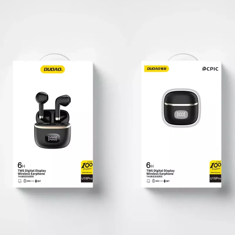 Cuffie Dudao U15Pro TWS auricolari wireless nero
