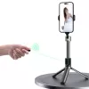 Selfie stick Dudao F18 — supporto passivo per cellulare, bianco, ABS e alluminio