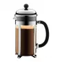 French Press macchina per caffè BODUM Chambord 8 tazze, struttura nera con caraffa in vetro e cromo