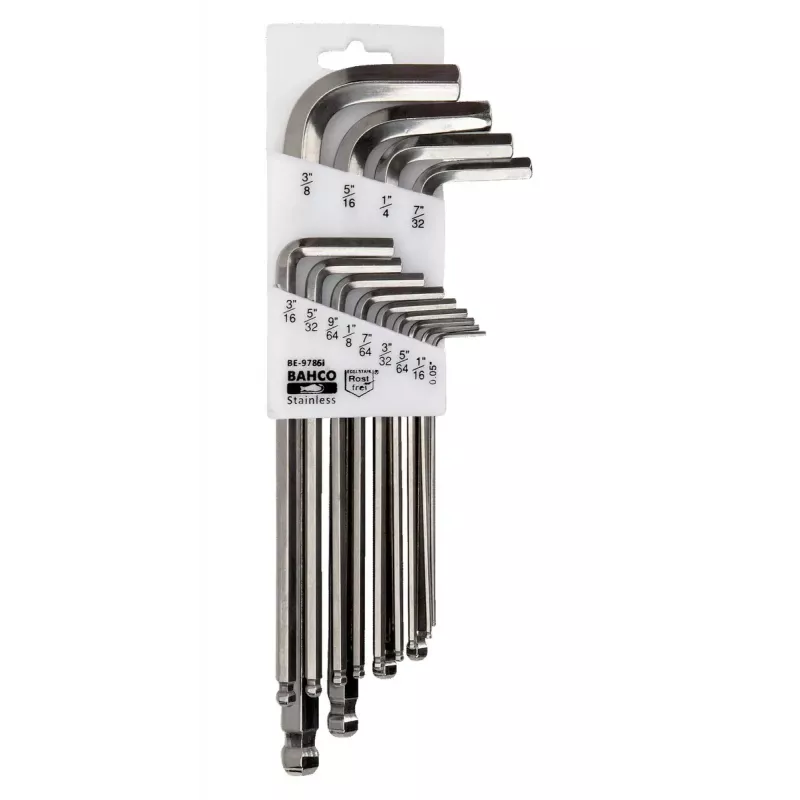 Bahco BE-9786I set di cacciaviti angolari, 13 pz.