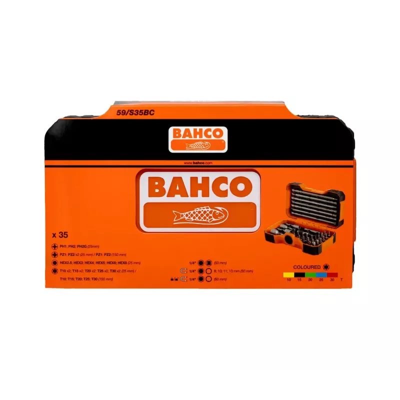 Bahco 59/S35BC set di inserti, 35 pz.