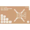Supporto TV Deltaco ARM-0256 139,7 cm (55 pollici) nero