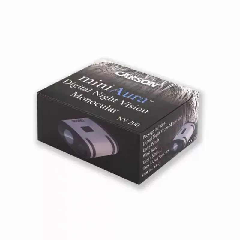 Monocolo Carson Mini Aura nero grigio ingrandimento 1x portata 25 m