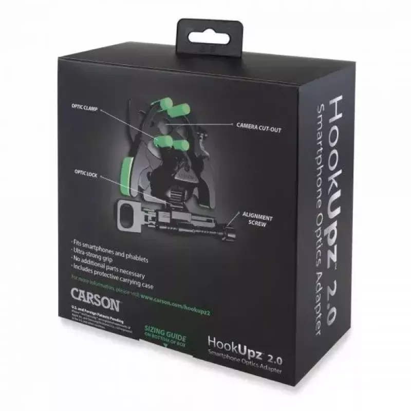 Supporto per telescopio/smartphone Carson HookUpz 2.0 larghezza 109 mm profondità 58 mm altezza 114 mm