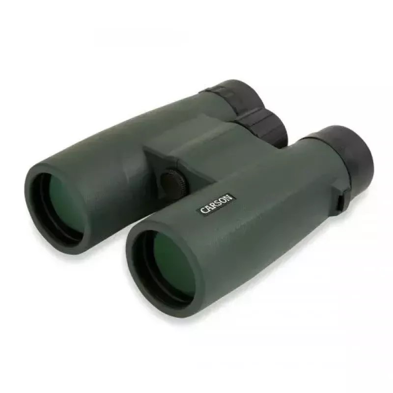 Binocolo Carson JR Series 10x42 BaK-4, prisma a tetto compatto, nero/verde