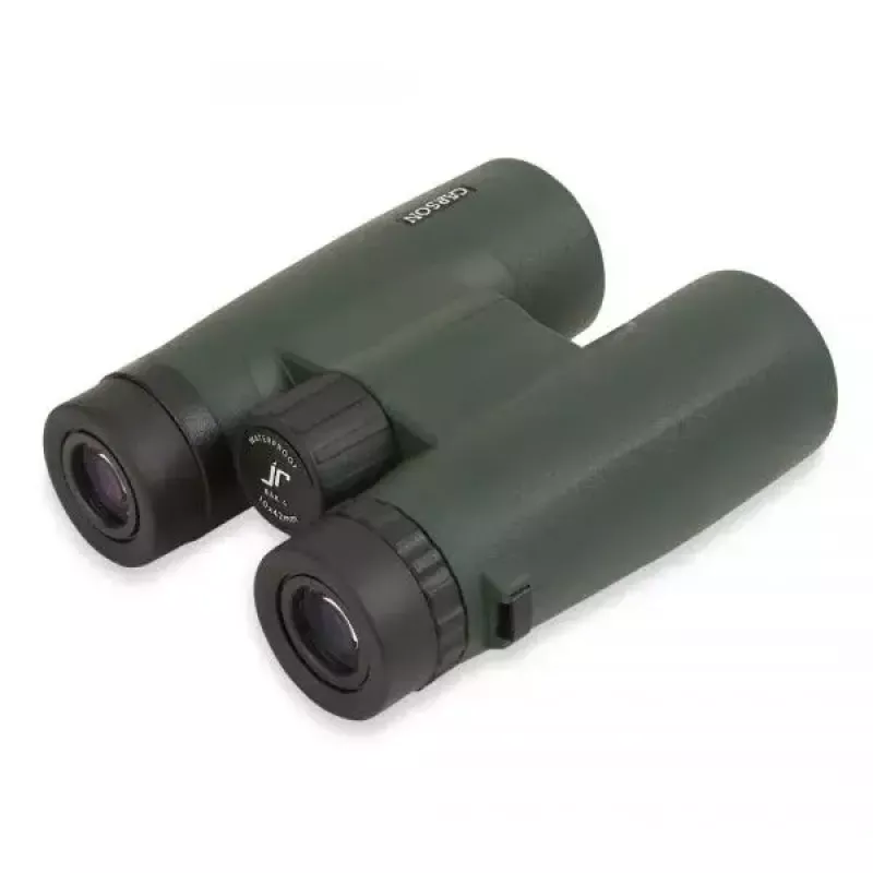 Binocolo Carson JR Series 10x42 BaK-4, prisma a tetto compatto, nero/verde