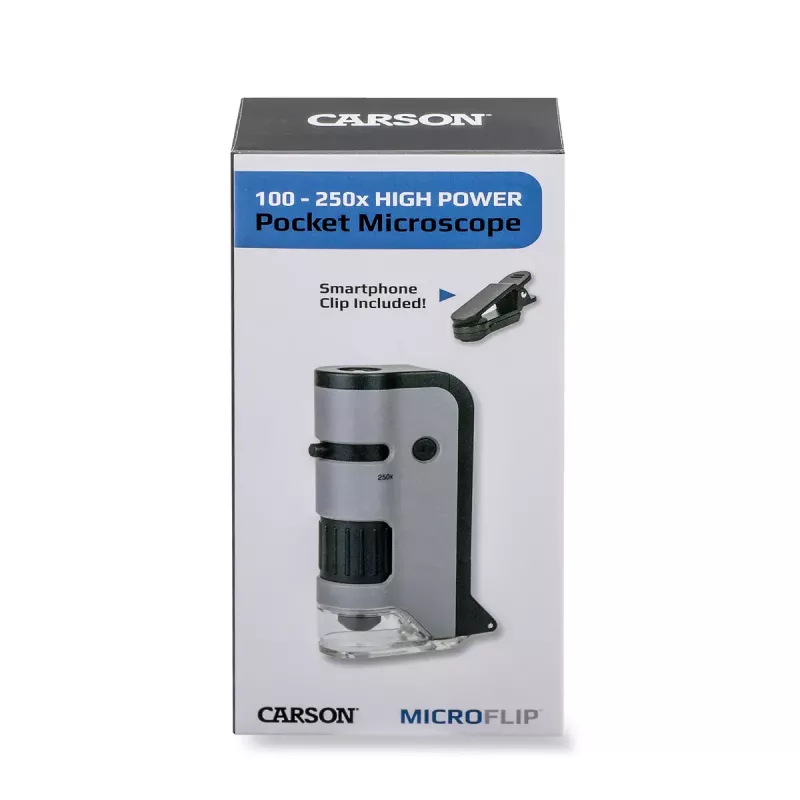 Microscopio digitale Carson MICROFLIP 250x nero acciaio inox