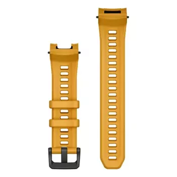 Cinturino per smartwatch Garmin, larghezza 22 mm, giallo, lunghezza 129 mm