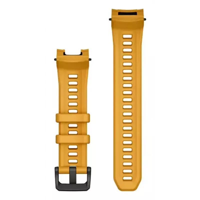 Cinturino per smartwatch Garmin, larghezza 22 mm, giallo, lunghezza 129 mm