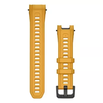 Cinturino per smartwatch Garmin, larghezza 22 mm, giallo, lunghezza 129 mm