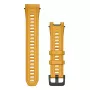 Cinturino per smartwatch Garmin, larghezza 22 mm, giallo, lunghezza 129 mm