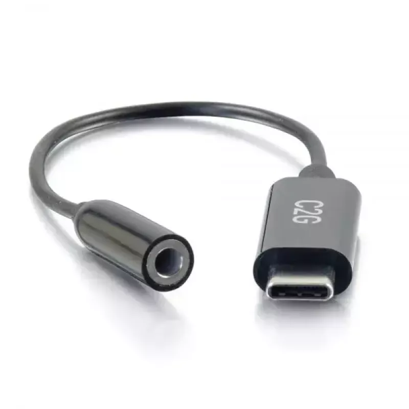 Cavo per cellulare C2G 54426 USB-C su 3,5 mm nero 0,09 m