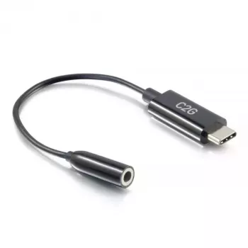 Cavo per cellulare C2G 54426 USB-C su 3,5 mm nero 0,09 m