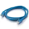 Cavo di rete C2G 2 m Cat5e RJ-45 U/UTP blu