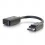 Convertitore adattatore C2G 8in DisplayPort maschio su HDMI femmina nero