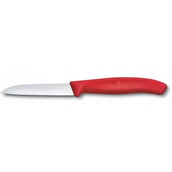 Coltello da cucina Victorinox Swiss Classic 8 cm coltello per verdure, manico rosso