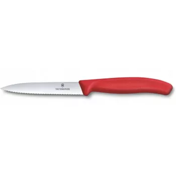Coltello da cucina Victorinox Swiss Classic 10 cm coltello per verdure, manico rosso