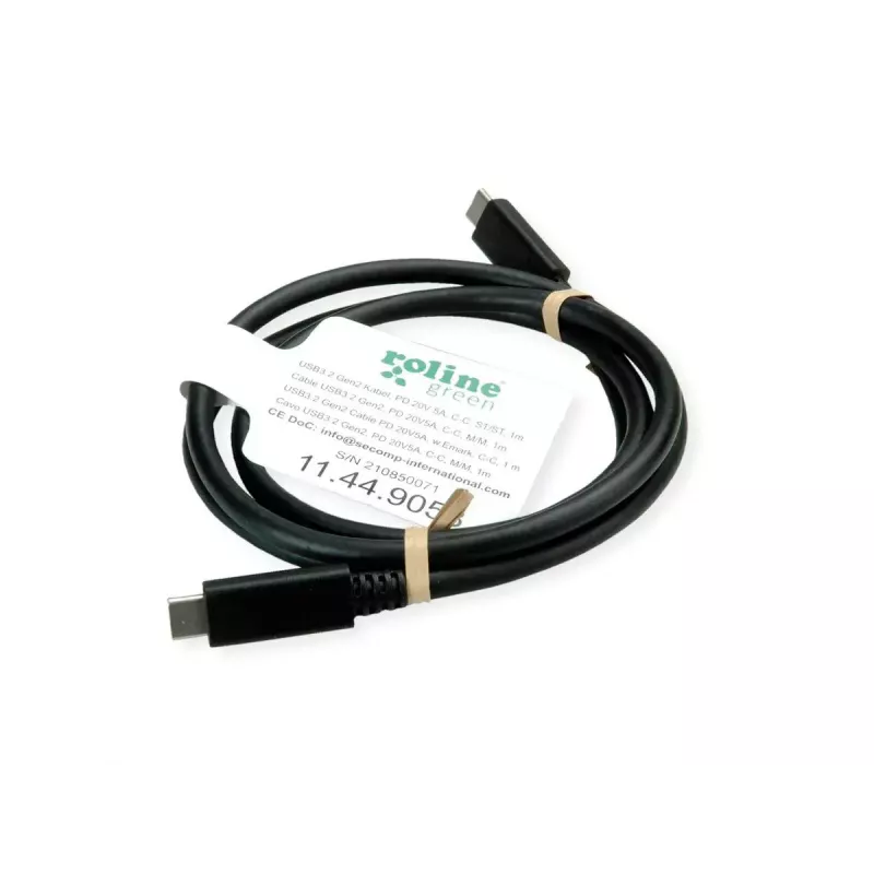 Cavo USB VALUE 11.99.9057 USB 3.2 Gen 2 0,5 m USB-C nero